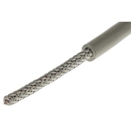 1 Reel of 50 M - Alpha Wire Multicore Data Cable, 0.56 mm², 4 Cores, 20 AWG, Screened, 50m, Grey Sheath