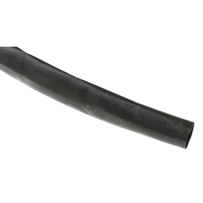 1 Reel of 6 M - TE Connectivity Heat Shrink Tubing, Black 9.5mm Sleeve Dia. x 6m Length 2:1 Ratio, LSTT Series