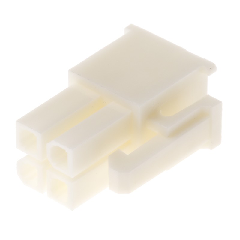 5 pcs - TE Connectivity, VAL-U-LOK Female Connector Housing, 4.2mm Pitch, 4 Way, 2 Row