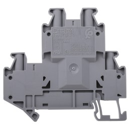 5 pcs - Phoenix Contact UTTB 2.5 Series Grey Double Level Terminal Block, 0.14 - 4mm², Double-Level, Screw Termination,