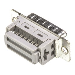 1 pcs - HARTING D-Sub Standard 15 Way Right Angle Cable Mount D-sub Connector Plug, 2.77mm Pitch