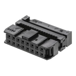 1 pcs - Hirose 16-Way IDC Connector Socket for Cable Mount, 2-Row