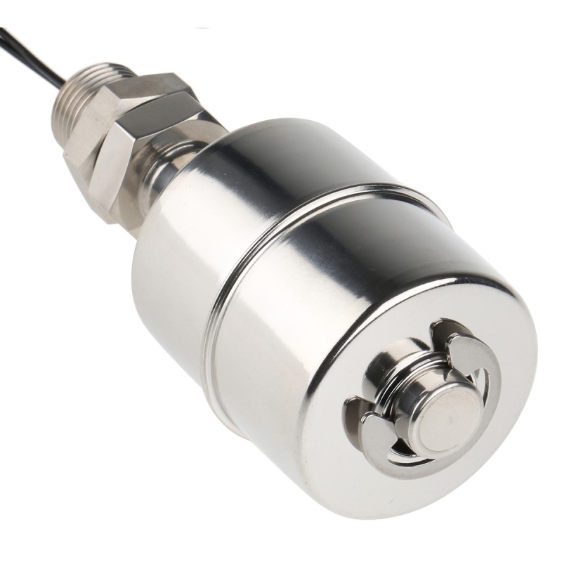 1 pcs - 8888 SSF26 Series Vertical Stainless Steel 316L Float Switch, Float, 1m Cable, SPNO, 300V ac Max, 300V dc Max
