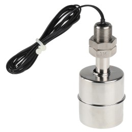 1 pcs - 8888 SSF26 Series Vertical Stainless Steel 316L Float Switch, Float, 1m Cable, SPNO, 300V ac Max, 300V dc Max
