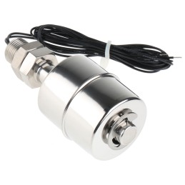 1 pcs - 8888 SSF26 Series Vertical Stainless Steel 316L Float Switch, Float, 1m Cable, SPNO, 300V ac Max, 300V dc Max