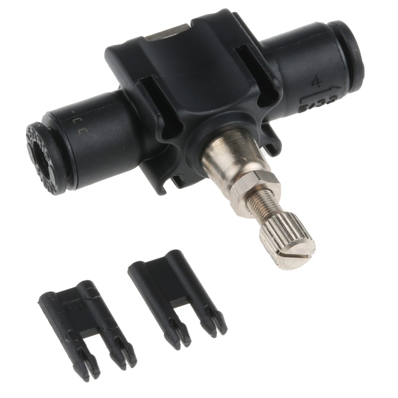 1 pcs - Legris 7770 Series Tube Flow Regulator, 4mm Tube Inlet Port x 4mm Tube Outlet Port