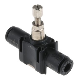 1 pcs - Legris 7770 Series Tube Flow Regulator, 4mm Tube Inlet Port x 4mm Tube Outlet Port