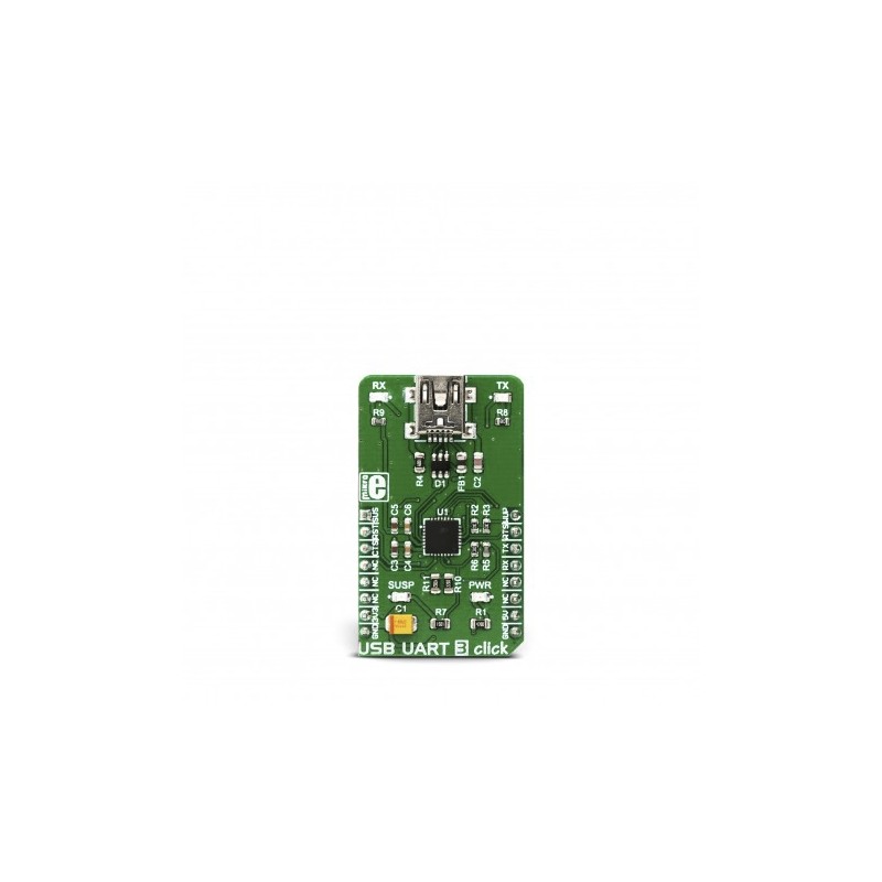 1 pcs - MikroElektronika USB UART 3 Click CP2102N Module MIKROE-3063