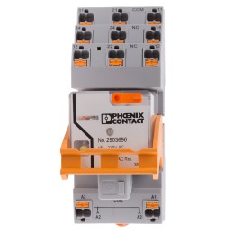 1 pcs - Phoenix Contact RIF Series Interface Relay, DIN Rail Mount, 230V ac Coil, 3PDT, 3-Pole