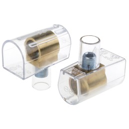 5 pcs - RS PRO Non-Fused Terminal Block, 1-Way, 125A, 35 mm² Wire, Screw Termination