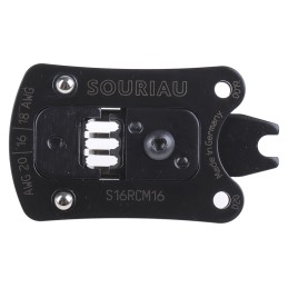 1 pcs - Souriau, UTS Series Crimping Head, Wire size 20 - 16AWG, Hex size 1.6mm