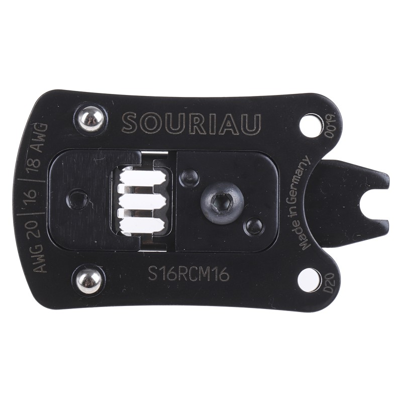 1 pcs - Souriau, UTS Series Crimping Head, Wire size 20 - 16AWG, Hex size 1.6mm