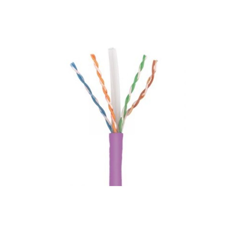 1 pcs - Molex Premise Networks Cat6 Ethernet Cable, U/UTP, Purple, 305m