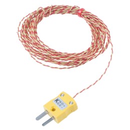 1 pcs - RS PRO Type K Thermocouple 5m Length, 1/0.3mm Diameter - +250°C