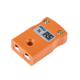 1 pcs - RS PRO In-Line Thermocouple Connector for Use with Type N Thermocouple, Miniature Size, ANSI Standard