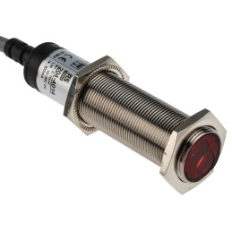 1 pcs - RS PRO Background Suppression Photoelectric Sensor, Barrel Sensor, 0.1 m Detection Range