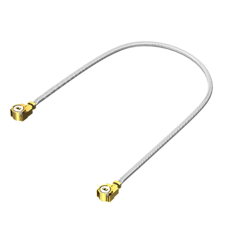 1 pcs - Samtec Male MHF1 to Male MHF1 Coaxial Cable, 100mm, RF Coaxial, Terminated