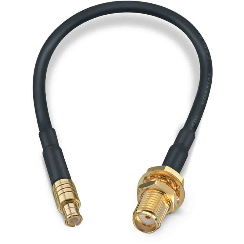 1 pcs - Wurth Elektronik Female SMA to Male MCX Coaxial Cable, 152.4mm, RG174 Coaxial, Terminated