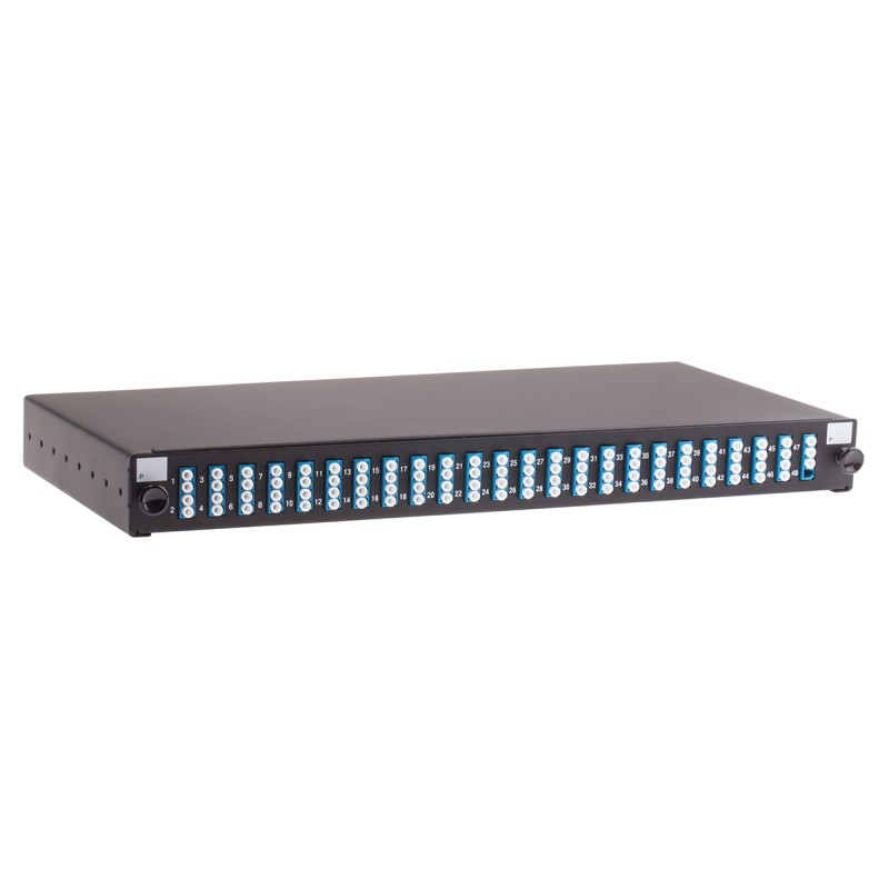 1 pcs - RS PRO Duplex Fibre Optic Patch Panel With 24 Ports Populated, 1U