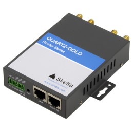 1 pcs - Siretta QUARTZ-GOLD-GW21-LTE4 (EU) + ACCESSORIES 3G, 4G, 1 x WAN/1 x LAN, 2 x LAN Ports