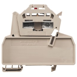 1 pcs - Weidmüller Z Series Beige Fused DIN Rail Terminal, Single-Level, Clamp Termination, Fused