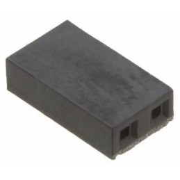 5 pcs - Molex, C-Grid Shunt Female Straight Black Open Top 2 Way 1 Row 2.54mm Pitch