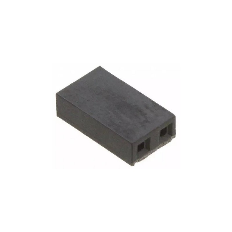 5 pcs - Molex, C-Grid Shunt Female Straight Black Open Top 2 Way 1 Row 2.54mm Pitch