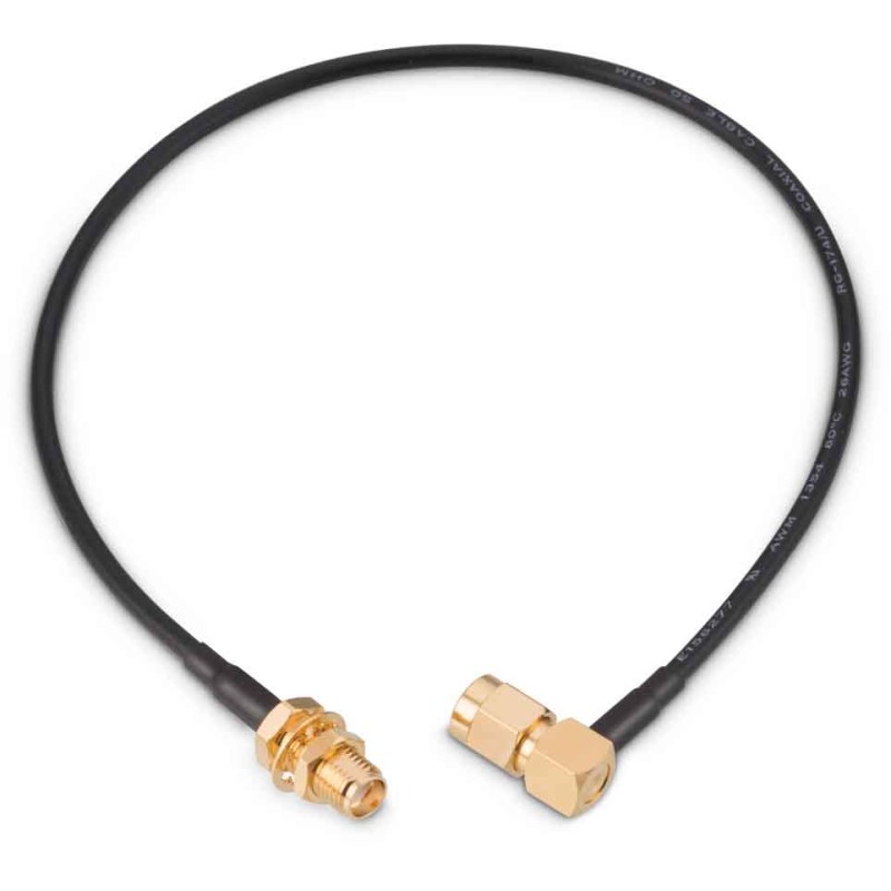 1 pcs - Wurth Elektronik Male SMA to Female SMA Coaxial Cable, 152.4mm, RG174 Coaxial, Terminated