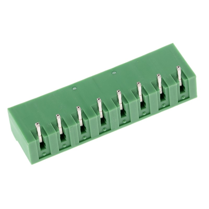 5 pcs - Phoenix Contact 5.08mm Pitch 8 Way Right Angle Pluggable Terminal Block, Header, Solder Termination
