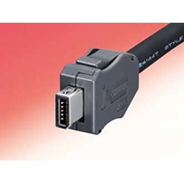 1 pcs - Hirose, IX Cable Mount Mini I/O Connector Plug, 10 Way, Shielded