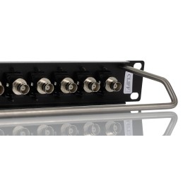 1 pcs - BNC 16 Port Loaded Rack Patch Panel, 1U Rack Height