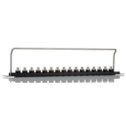 1 pcs - BNC 16 Port Loaded Rack Patch Panel, 1U Rack Height