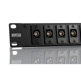 1 pcs - BNC 16 Port Loaded Rack Patch Panel, 1U Rack Height
