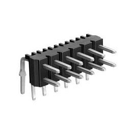 5 pcs - Hirose A3B Series Right Angle Through Hole Pin Header, 50 Contact(s), 2.0mm Pitch, 2 Row(s), Unshrouded