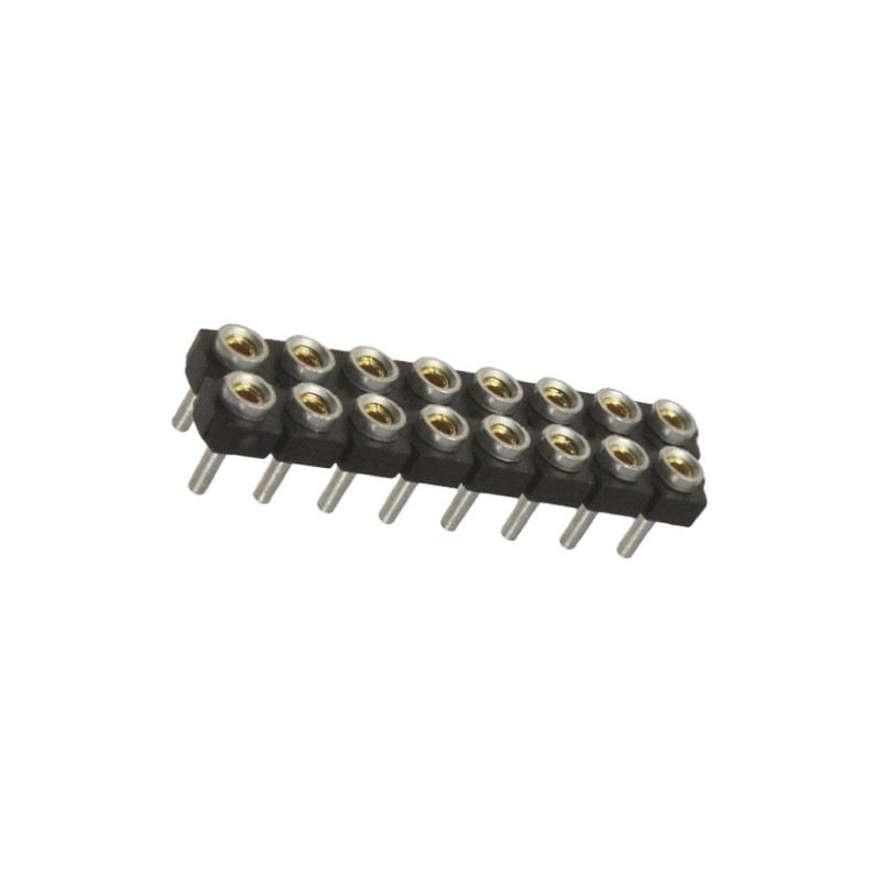 1 pcs - Samtec SDL Series Straight Through Hole Mount PCB Socket, 16-Contact, 2-Row, 2.54mm Pitch, Through Hole Termination