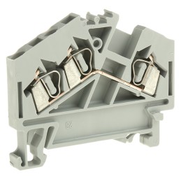 5 pcs - Wago 280 Series Grey Feed Through Terminal Block, 2.5mm², Single-Level, Cage Clamp Termination