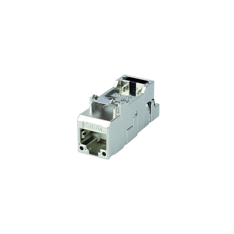 1 pcs - Telegartner Single-Port RJ11, RJ12, RJ45 Ethernet Coupler, Cat6a, Shielded