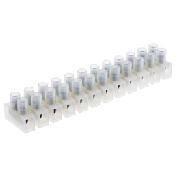5 pcs - RS PRO Non-Fused Terminal Block, 12-Way, 17.5A, 16 AWG Wire, Screw Termination