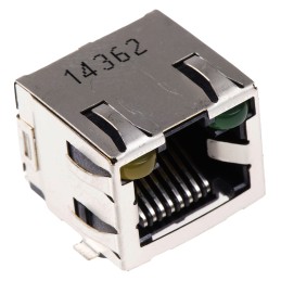 1 pcs - TE Connectivity 6339191 Series Female RJ45 Connector, PCB Mount, Cat5