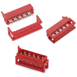 1 pcs - Wurth Elektronik 24-Way IDC Connector for Cable Mount, 2-Row