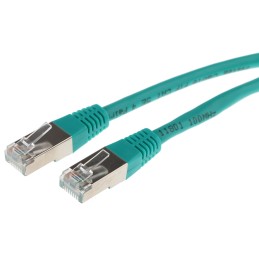 1 pcs - Decelect Cat5 Male RJ45 to Male RJ45 Ethernet Cable, F/UTP, Green PVC Sheath, 3m