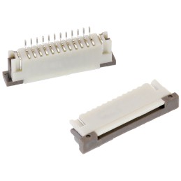 10 pcs - Wurth Elektronik, WR-FPC, 686 1mm Pitch 15 Way Horizontal Male FPC Connector, ZIF Top Contact