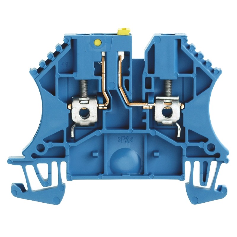 5 pcs - Weidmuller W Series Blue Disconnect Terminal Block, 2.5mm², Single-Level, Screw Termination