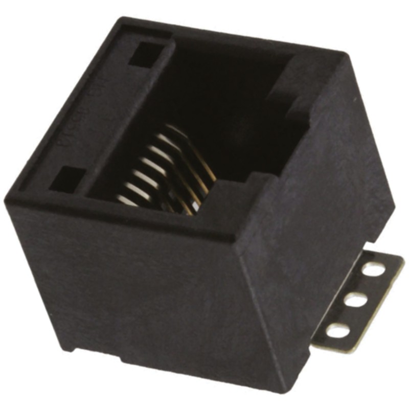 5 pcs - Molex 85513 Series Female RJ45 Connector, Surface Mount, Cat3