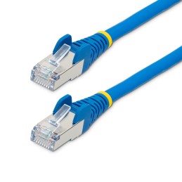 1 pcs - StarTech.com Cat6a Straight Male RJ45 to Straight Male RJ45 Ethernet Cable, Braid, Blue LSZH Sheath, 3m, Low Smoke Zero
