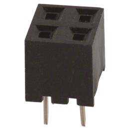 5 pcs - Hirose A3C Series Straight Through Hole Mount PCB Socket, 4-Contact, 2-Row, 2mm Pitch, Solder Termination