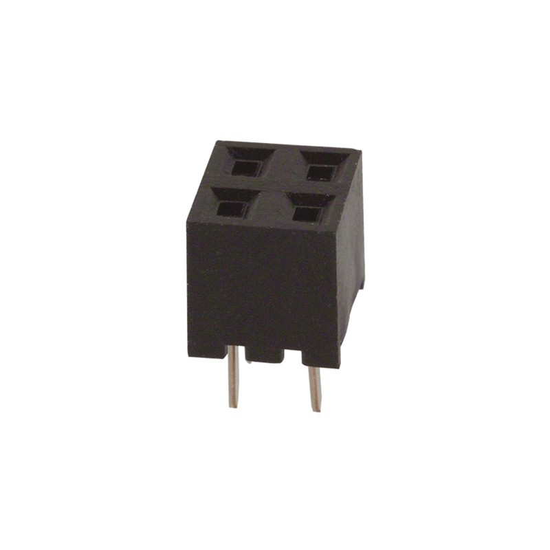 5 pcs - Hirose A3C Series Straight Through Hole Mount PCB Socket, 4-Contact, 2-Row, 2mm Pitch, Solder Termination