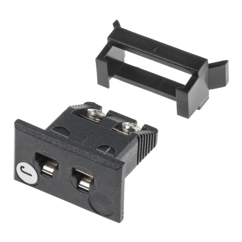 1 pcs - RS PRO Fascia Thermocouple Connector for Use with Type J Thermocouple, Miniature Size, ANSI Standard