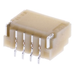 50 pcs - JST SH Series Straight Surface Mount PCB Header, 4 Contact(s), 1.0mm Pitch, 1 Row(s), Shrouded