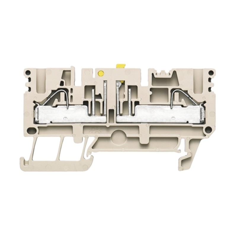 5 pcs - Weidmuller P Series Dark Beige Feed Through Terminal Block, 0.5 - 6mm², Single-Level, Push In Termination